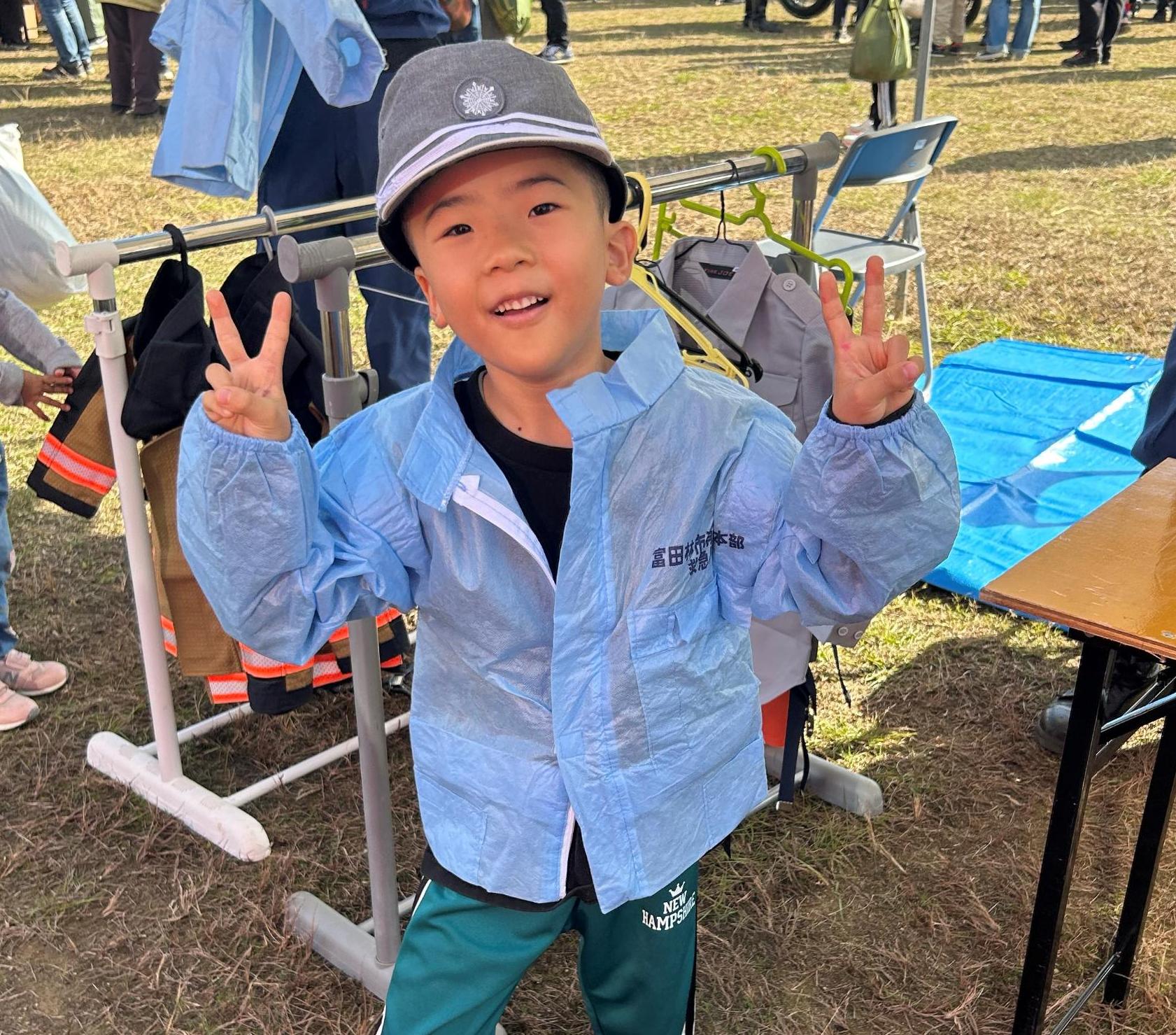 救急服試着