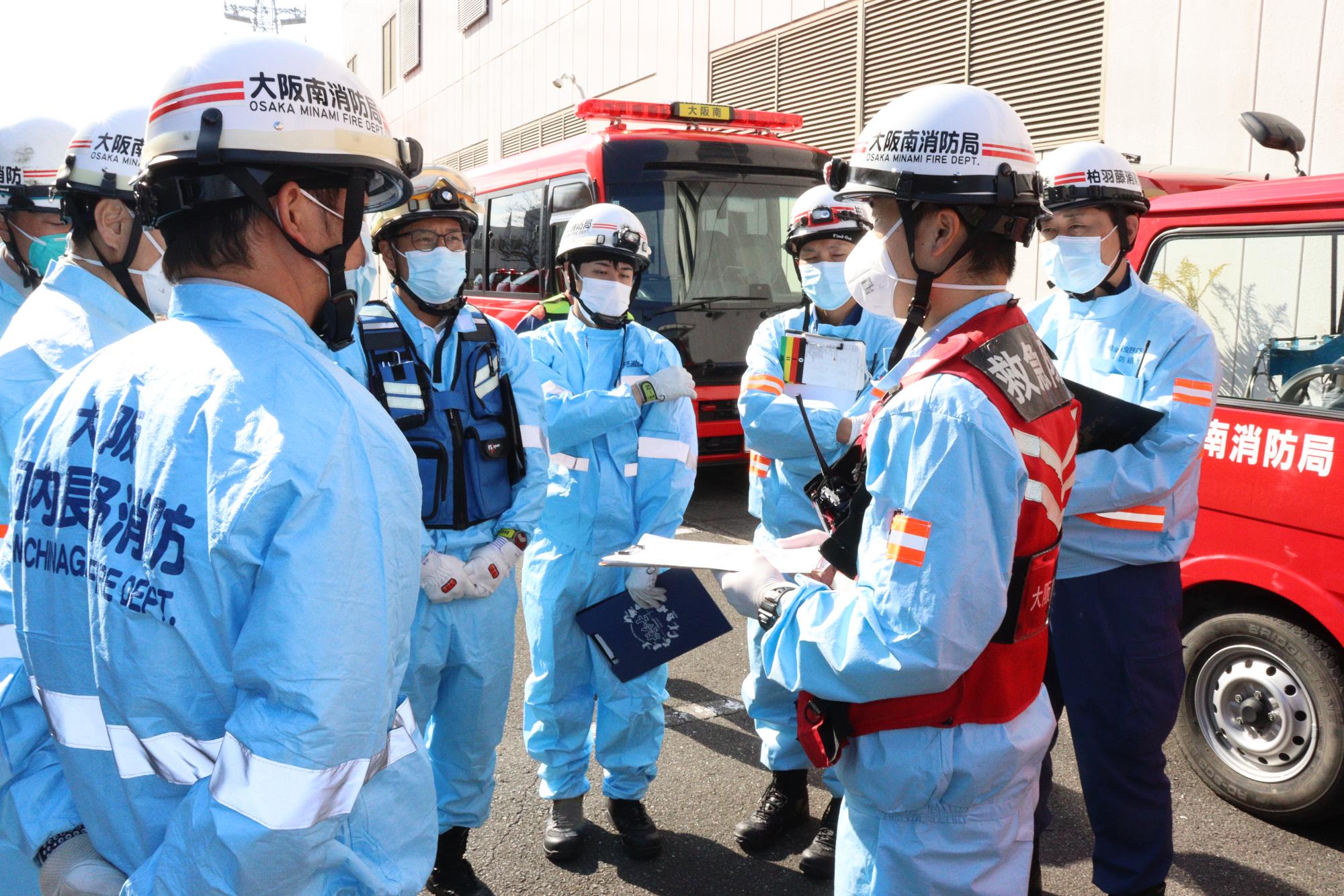 救急隊長の指示