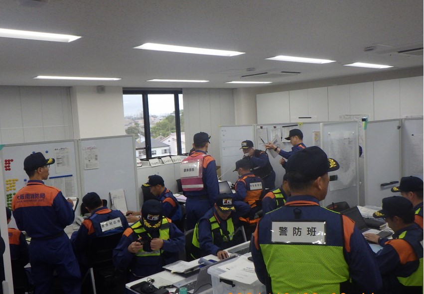 大規模震災対策訓練の様子