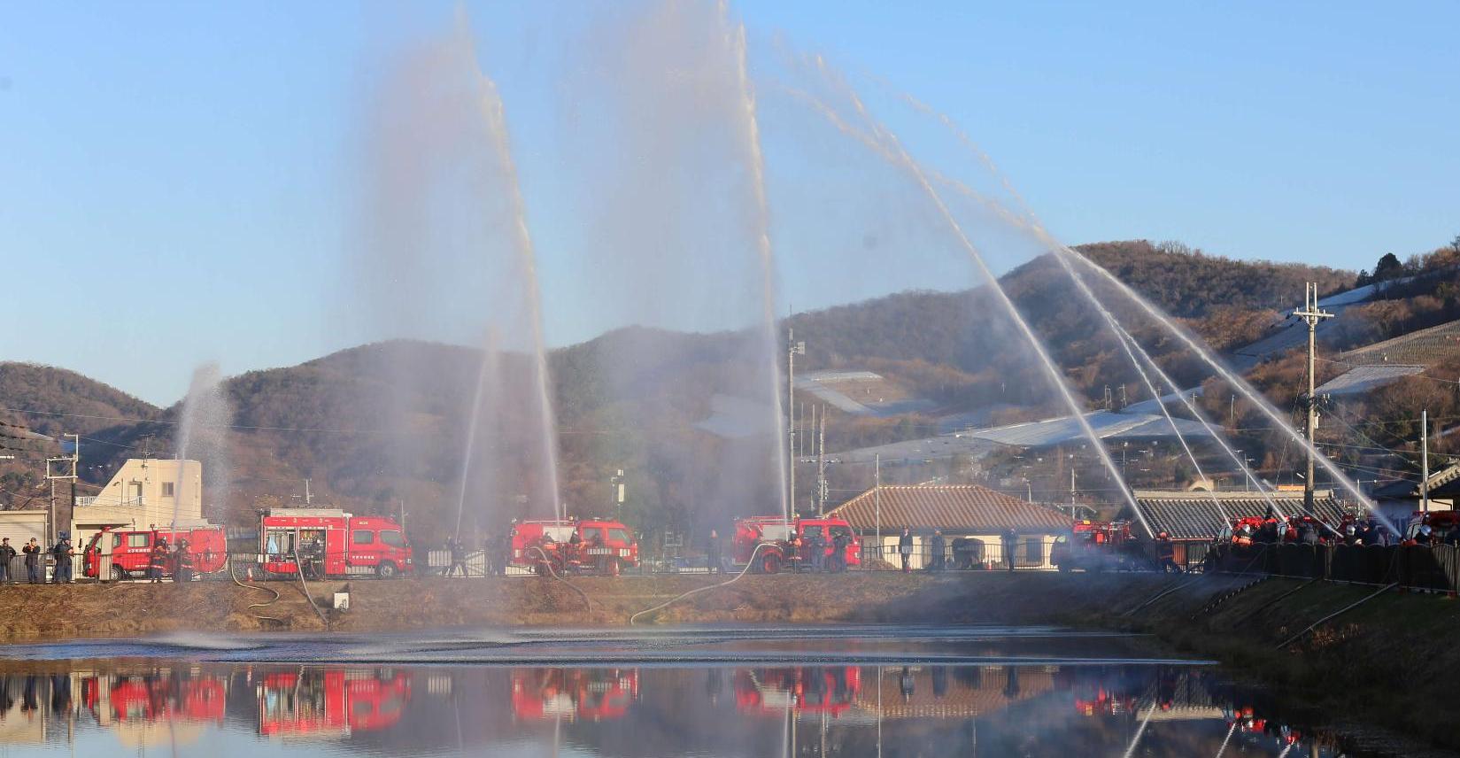 一斉放水（太子町）