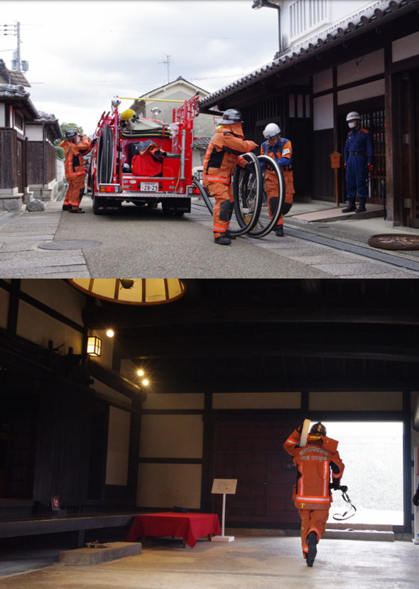 消防団による活動